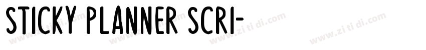 Sticky Planner Scri字体转换